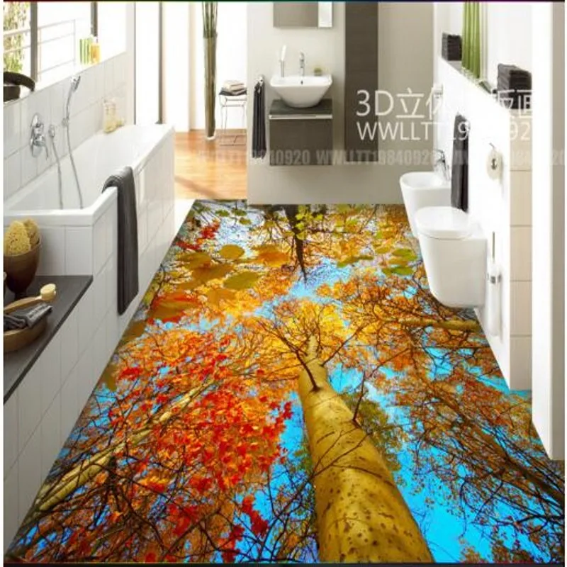 Пользовательские индивидуальности прикрепленные к осенним деревьям дереву