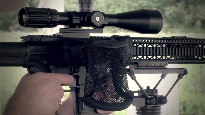 Тактическая Винтовка латунная ловушка для AR-15 M4 быстрая разгрузка нейлоновая сетка на молнии для 20 мм рейка патрон Оболочка Чехол