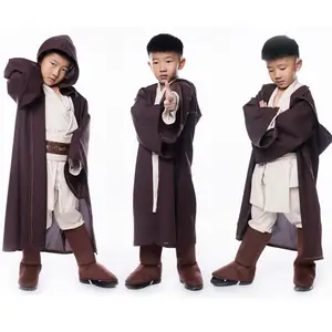 boys deluxe movie wars wars jedi warrior cosplay costume anakin skywalker costume tunic for children kids boys halloween costume free global shipping