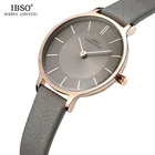 Часы наручные IBSO женские кварцевые ультратонкие, брендовые Роскошные с кожаным ремешком, 8 мм, 2021