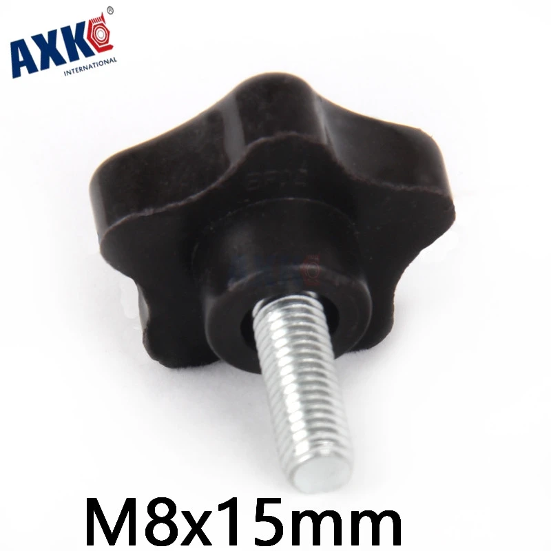 Axk 5 шт. M8x15mm Star/ручка/ручной регулировочный Шуруп/bakelite Star Тип пластиковая головка