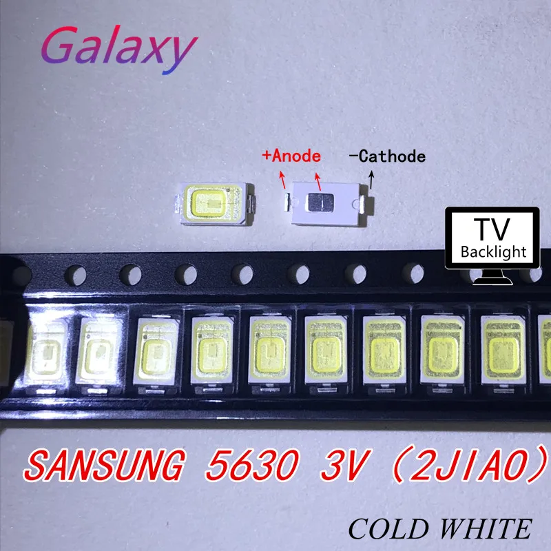 50 шт. SAMSUNG 5630 3 в 0 5 Вт 5730 led холодный белый ЖК подсветка для LED приложение ТВ