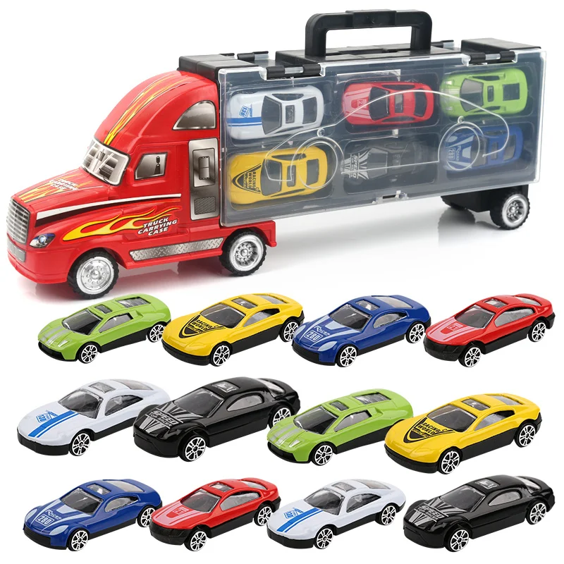 Игрушечная модель автомобиля Diecasts Rail Container Truck Mini Toy Vehicles смешанный набор для