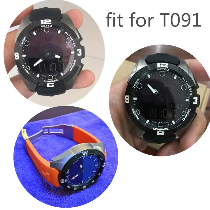 Резиновый ремешок для часов Tissot 1853 спортивный сенсорный T013420A T047420 T091 Солнечный браслет силиконовый браслет 21 мм синий серый