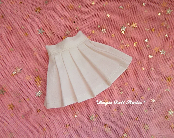 [MG600] 2019 Бесплатная доставка Одежда для кукол Neoblythe # розовый свитер и белая юбка