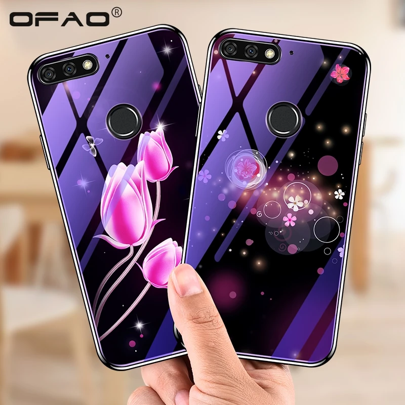 Чехол для huawei Y6 Prime Honor 7A Pro 7C AUM-L41 L29 5,7 дюймов ATU-L31 L42 чехол s Покрытие синий светильник роскошный чехол Fundas Capa