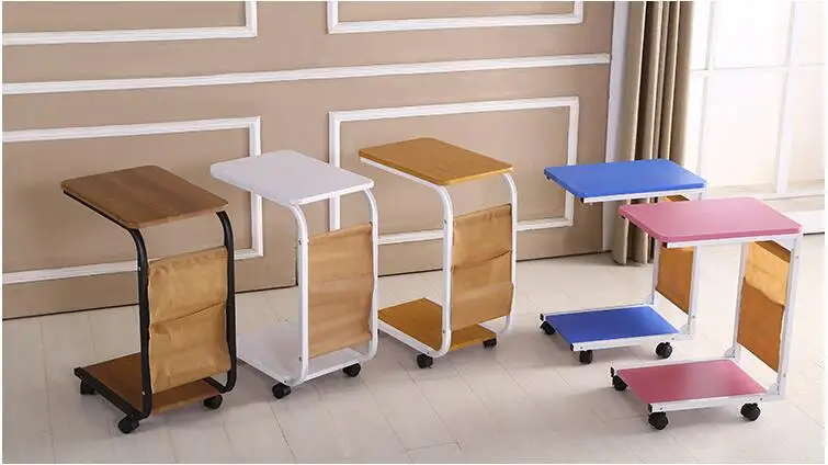 Портативный чайный столик с несколькими боковыми столами круглым столом простой