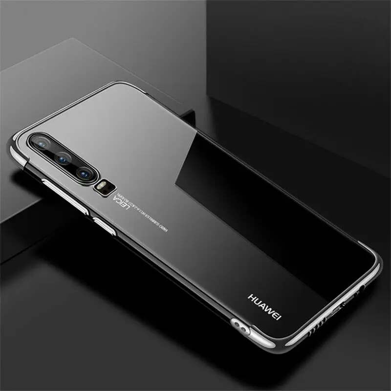 silver ТПУ защитный чехол для huawei Honor 8S 8X 8C 8A Y7 Y6 Y5 мягкий чехол для P20 Pro lite Nova 3 3i чехол для сотового телефона защитный чехол - Цвет: silver