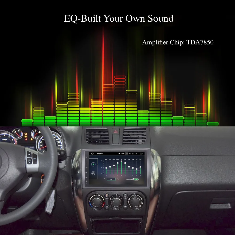 Автомобильное радио GPS Android 8 0/7 1 для Suzuki SX4 мультимедиа 2006 2007 2008 2009 2010 2011 2.5D IPS экран