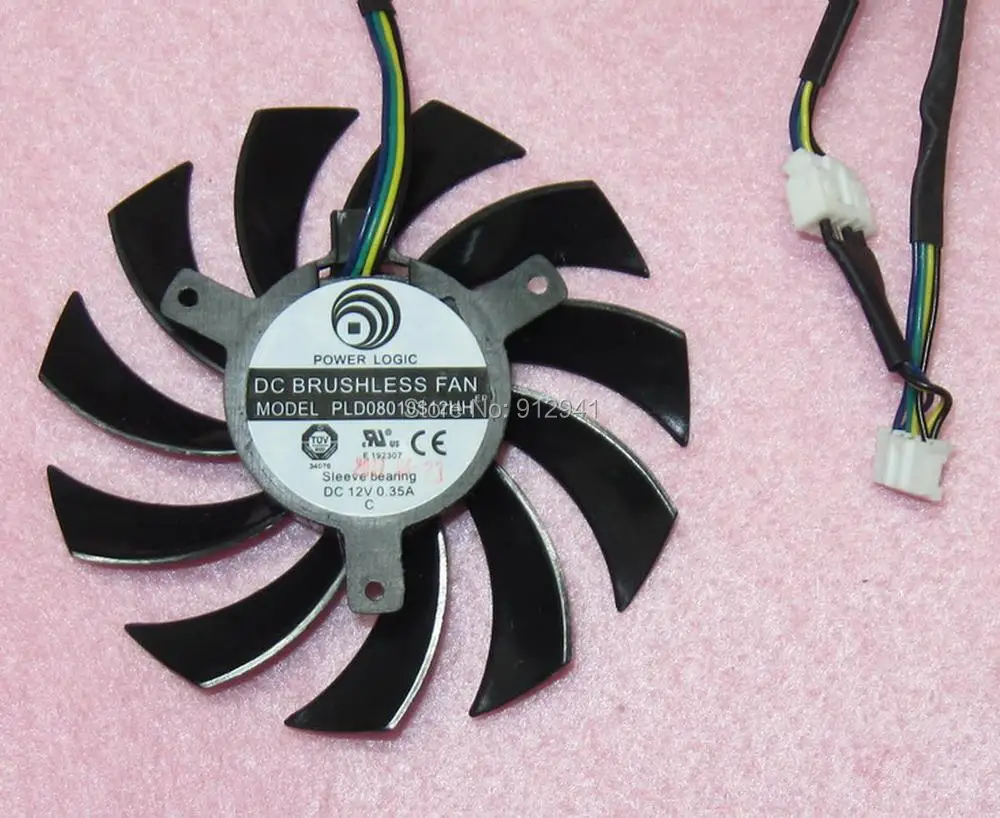 PLD08010S12HH 75 мм двойная Замена вентилятора 40 12 В 0.35A 4Pin для MSI GTX 560 570 580 R6770 R6870 R6950 Twin Frozr