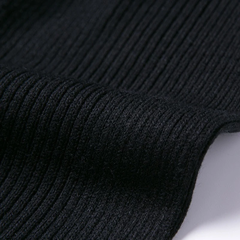 

New Brand Nice Spring Autumn Black Half Sleeve Women Sweater V Neck Casual Knitting Pullover Pull Femme