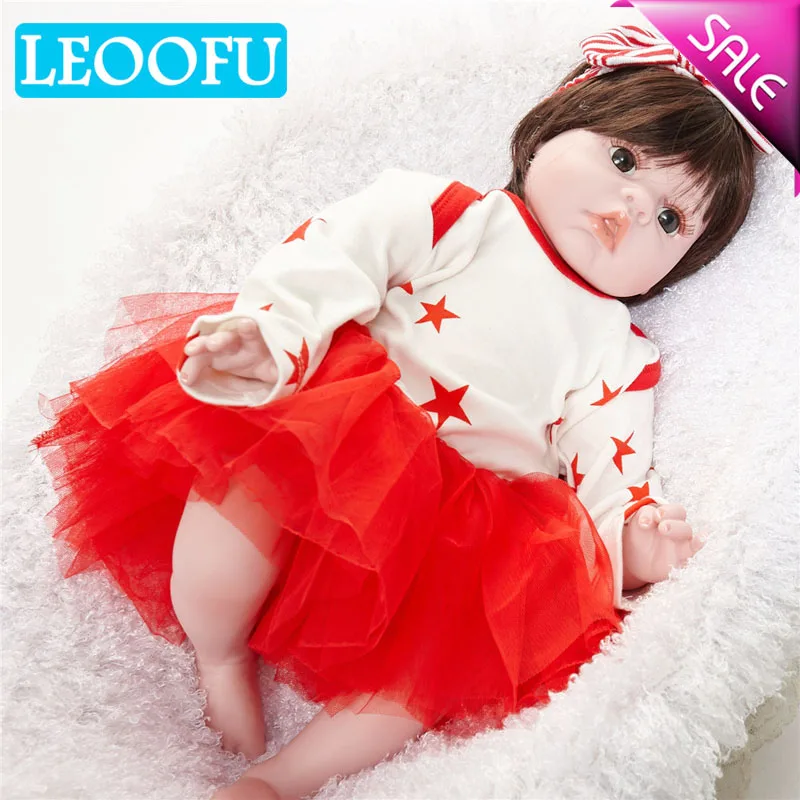 LEOOFU 50 см 20 дюймов подарок на день рождения reborn baby doll Реалистичная мягкая