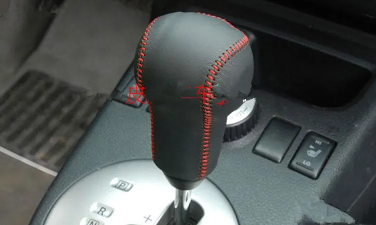 Ручной работы из натуральной кожи переключения верхняя крышка для Nissan Qashqai с автоматической коробкой передач 2008 2009 2010 2011 2012 2013 AB051