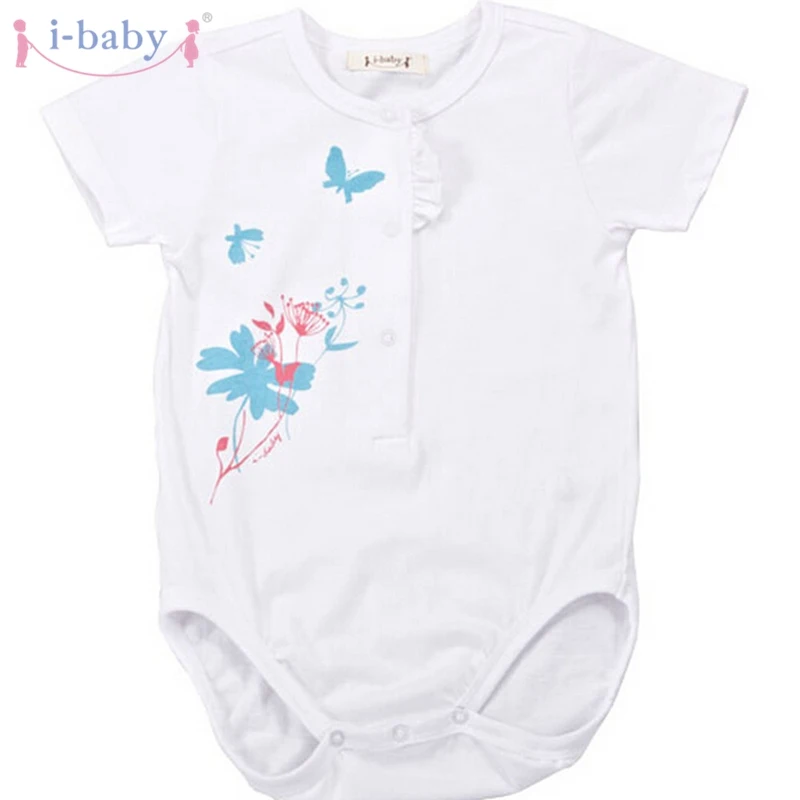 I-baby/детские комбинезоны для новорожденных Одежда мальчиков и девочек 100% хлопок