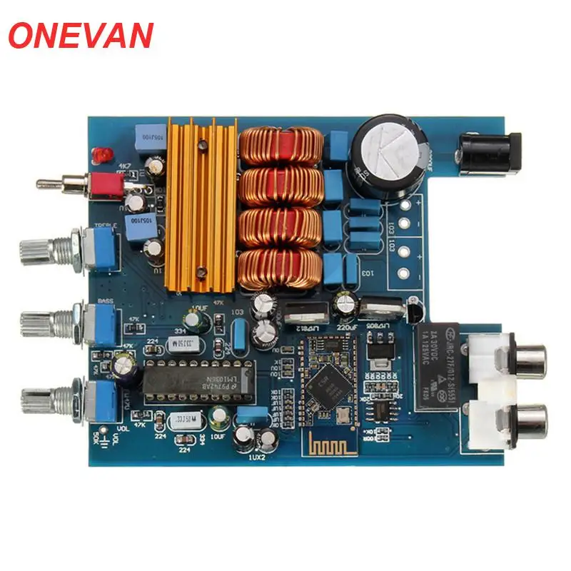 TPA3116 + LM1036 класс D 50 Вт CSR4.0 усилительная плата Bluetooth бас аудио