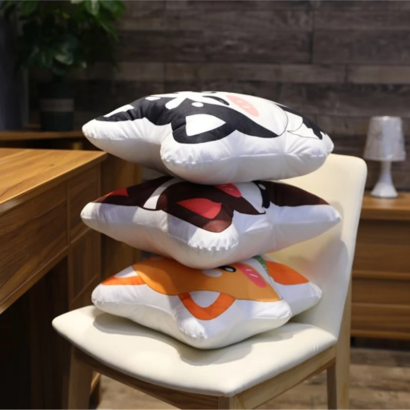 Плюшевая подушка для собак двусторонняя с 3D рисунком 40 см Хаски/корги/Сиба ину