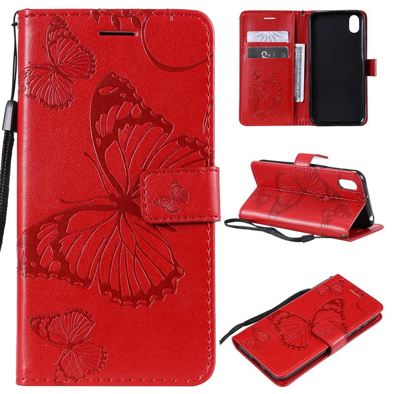 Кожаный чехол с бабочкой флип чехол для huawei Honor V20 V10 8 9 10 Lite 10i 9i 9N 8X 8C 8A 8S 7X 7C 7A Pro 6X 6A книжная сумка чехол Coque