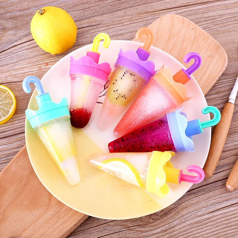 Eco-friendly Plastic Rabbit Umbrella Ice Cube Maker Cartoon DIY Homemade Cream Popsicle Mould Summer Accessory |