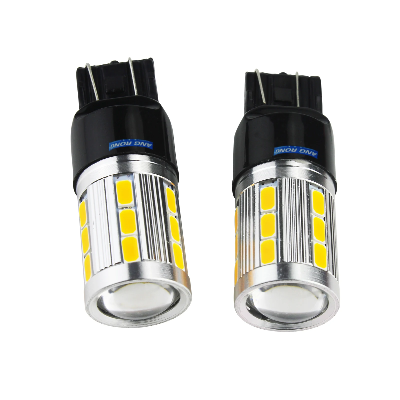 ANGRONG 2x Янтарный 7440 W21W T20 582 580 LED 6W Обратный Sidelight сигнал дневного света DRL|Сигнальная