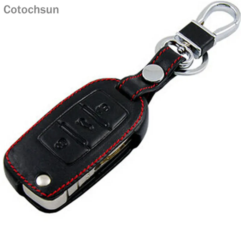 Чехол для автомобильных ключей Cotochsun Volkswagen VW Jetta Tiguan POLO Passat CC Golf GTI R20 R36 EOS Scirocco/Skoda