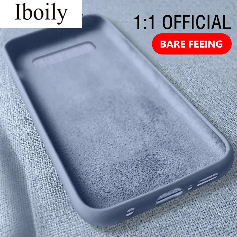 Iboily оригинальный мягкий летний жидкий силиконовый чехол для samsung Galaxy S10 S9 S8 Plus S10E A6