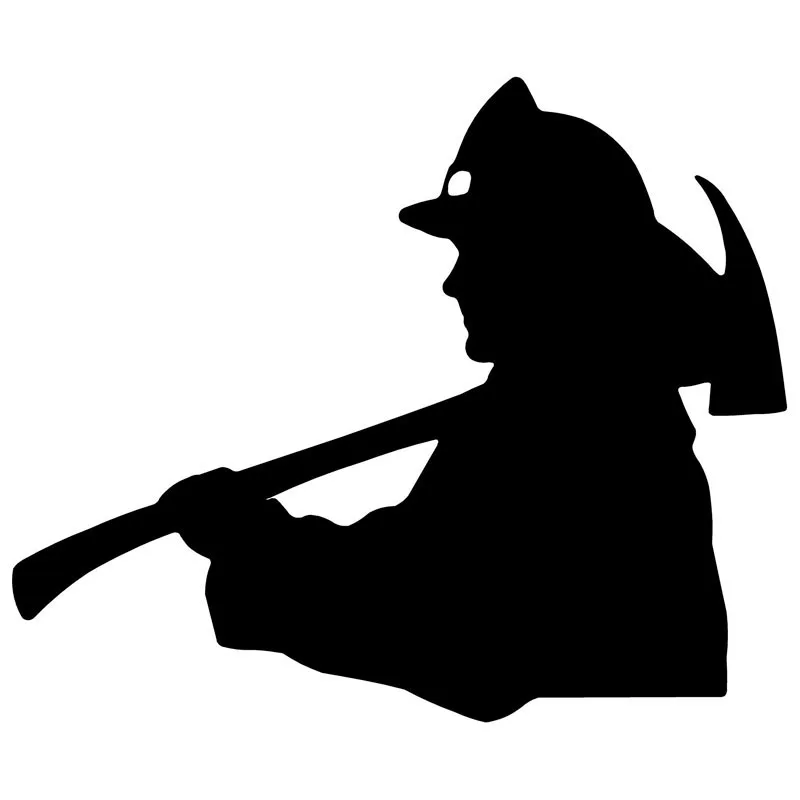 11.5*9.6CM Fireman Firefighter Car Sticker Decal Cartoon Reflective Decorative Auto Accessories Motorcycle Stickers C2-0485 | Автомобили и