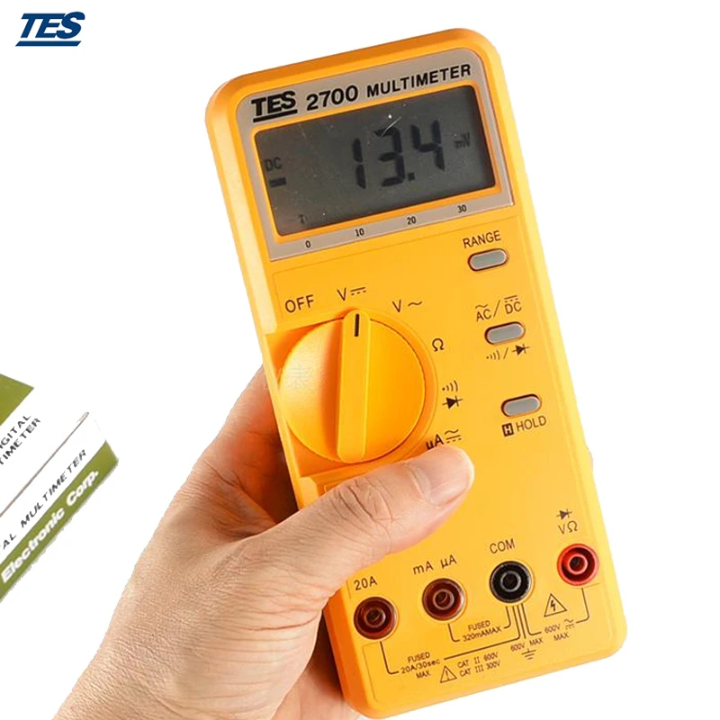 TES 2712 LCR мультиметр 3 1/2 LCD с функцией хранения данных и удержания пика|multimeter