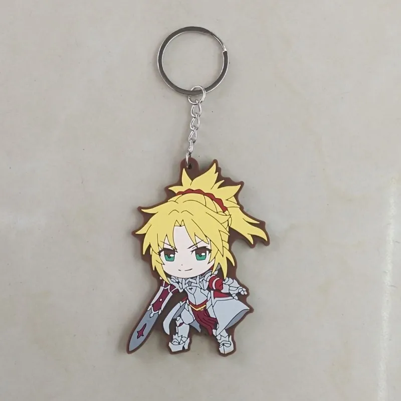 9 Резиновый брелок для ключей, 1 шт., Fate apocripha, аниме Joan of Arc, Jeanne d'Arc, Astolfo, Siegfried, Mordred, Atalanta, SemiramiS, E-G - Цвет: 9