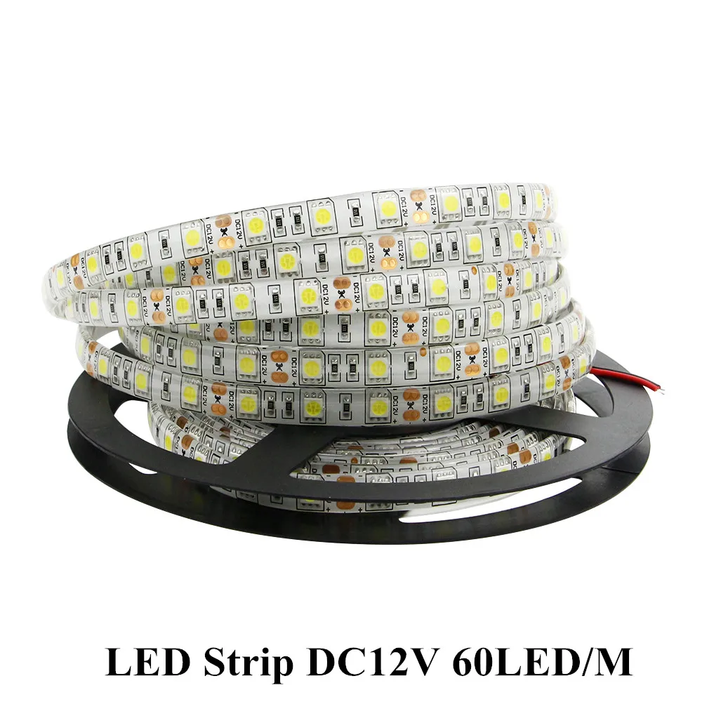 

[DBF] Светодиодная лента 5050 DC12V 60LED/M 5 м/лот гибкий светодиодный светильник RGB 5050 Светодиодная лента 300 Светодиодная лента клейкая лента IP20 / IP65 водонепроницаемый