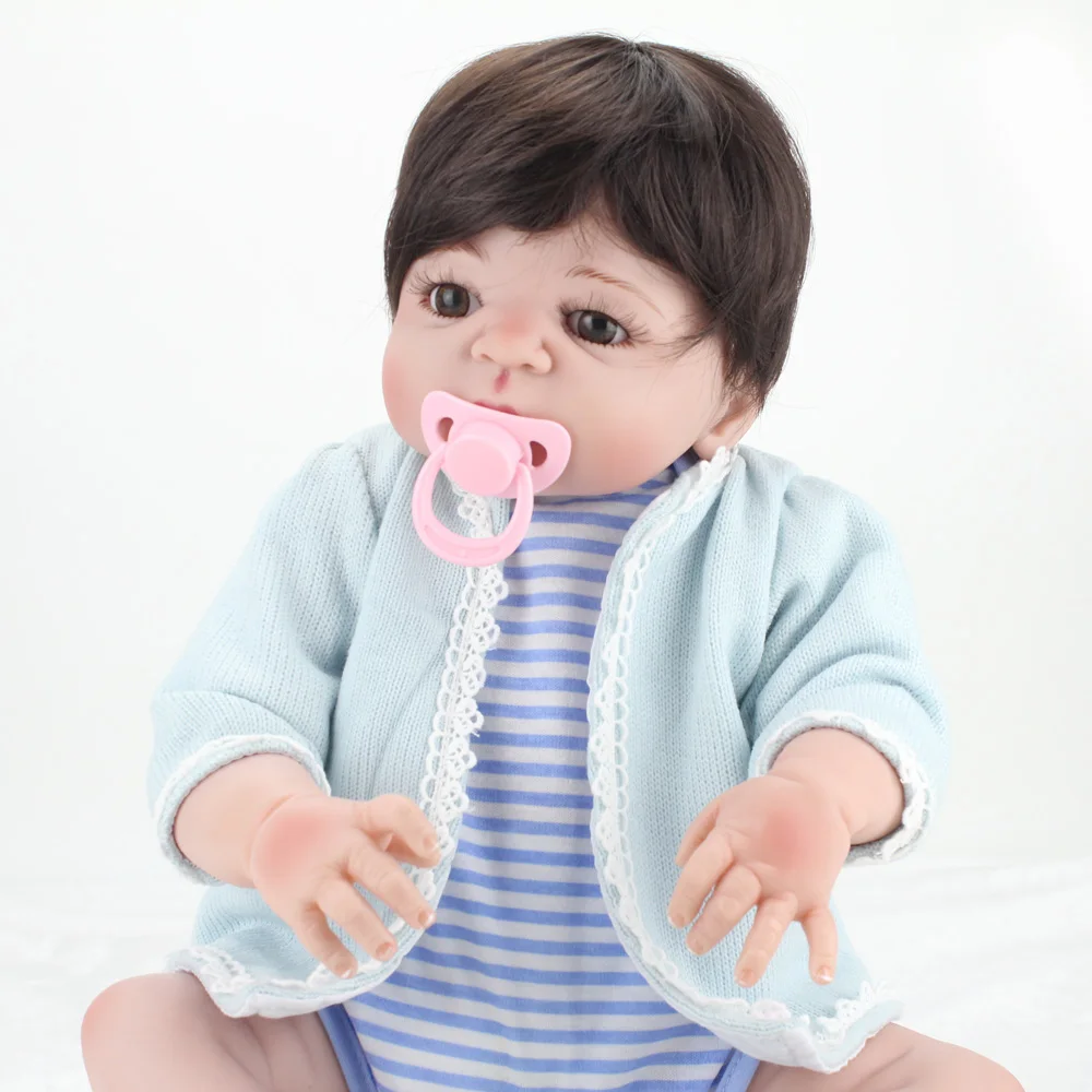 NPKDOLL Reborn Baby Dolls 55 см игрушки для малышей дешевые силиконовые куклы всего тела