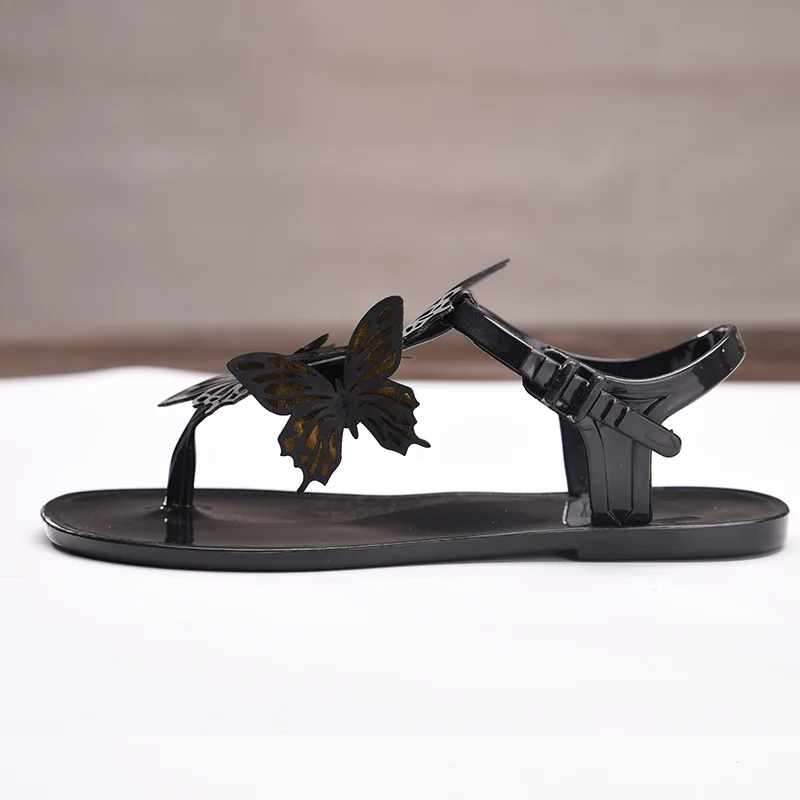 Женские сандалии Лидер продаж Милая пляжная обувь на плоской подошве с бантом