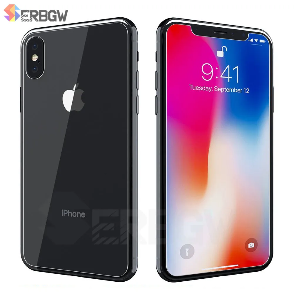 9H передняя крышка из закаленного стекла XR 5S SE 7Plus для iphone XS MAX X 8 7 6 6S Plus 8plus Задняя стеклянная защитная пленка