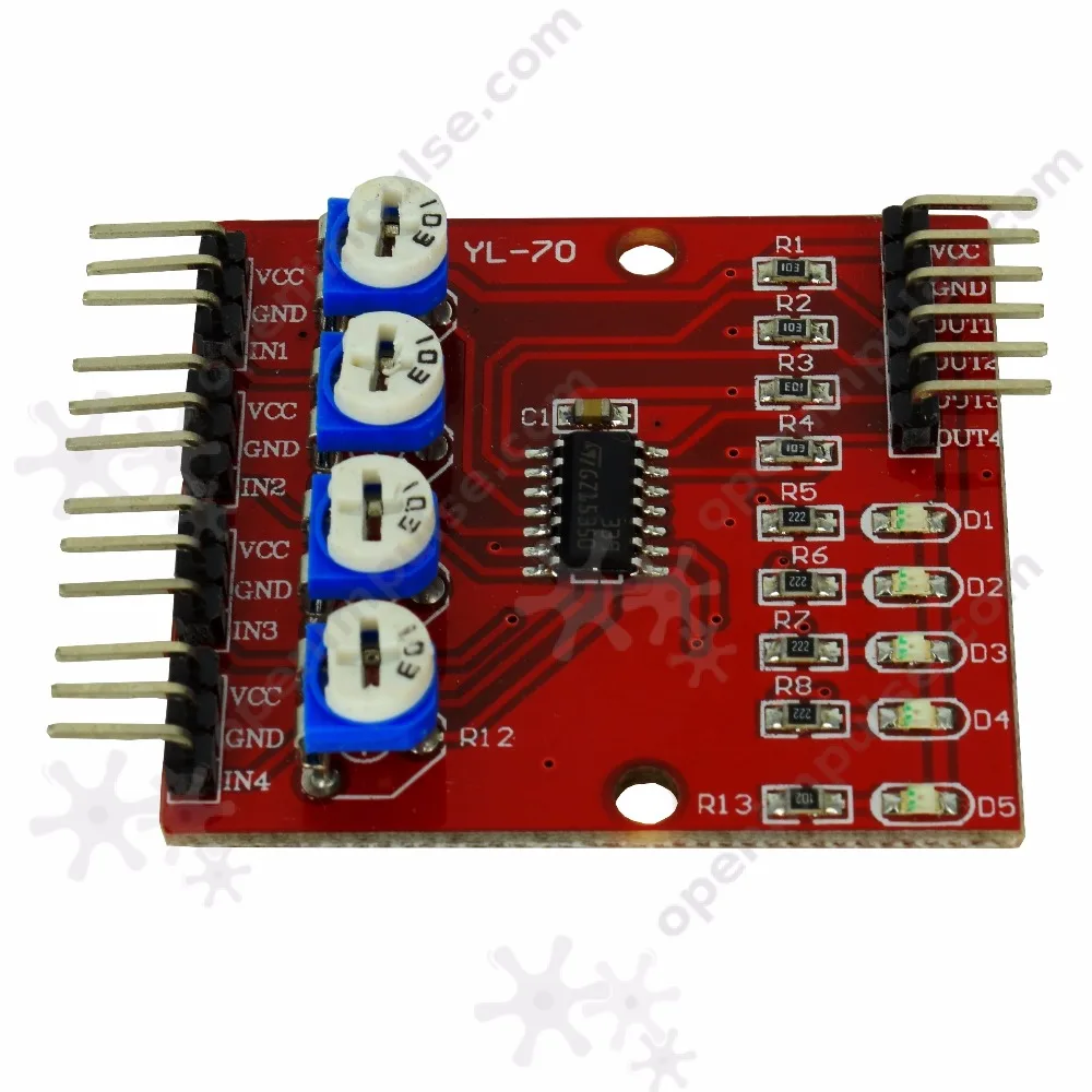 Четыре инфракрасных датчика для линейных следующих роботов|array|array sensorarray line |