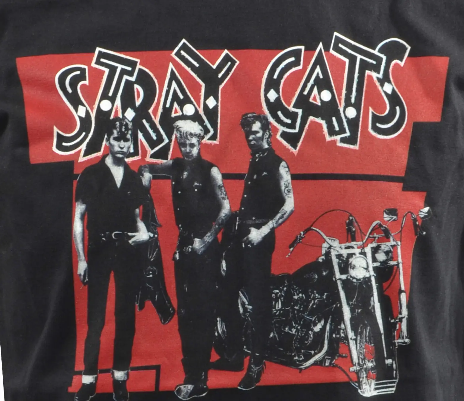 MENS BLACK T-SHIRT STRAY CATS ROCKABILLY BRIAN SETZER ROCK &amp ROLL SLIM JIM S-3XL High Quality Casual Printing Tee shirts | Мужская