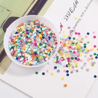 3mm square shape pvc loose sequins paillettes for nail arts wedding confetti craftornamental fillingskids diy accessories
