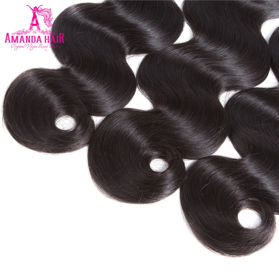 Аманда бразильский Средства ухода за кожей волна Человеческие Волосы Связки с