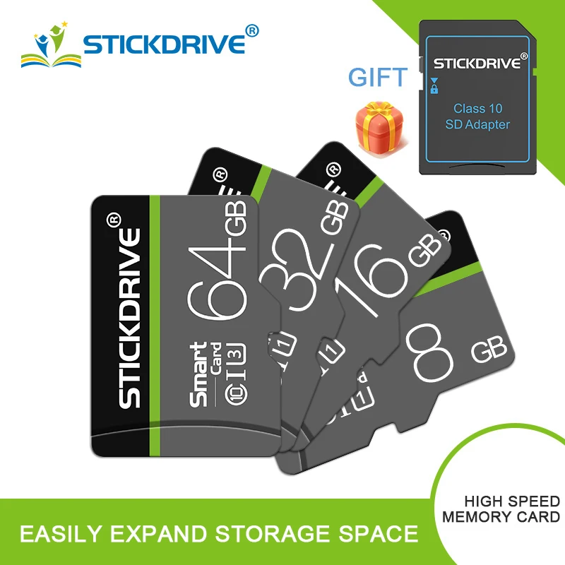 Оригинальная micro sd карта 32 Гб 16 Гб карта памяти 8 Гб Micro sd карта Флэш карта 64 Гб 128 Гб класс 10 SDXC/SDHC с бесплатным адаптером