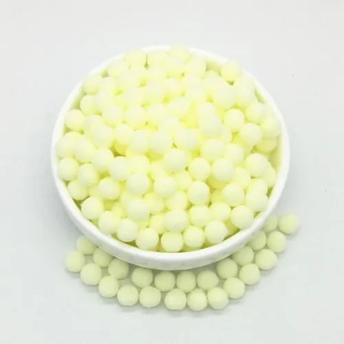 8mm 10Light yellow Светильник, желтый, розовый, голубой помпон, меховые шарики, сделай сам, мягкие помпоны, помпоны для рукоделия, Свадебный декор, клей на ткани, аксессуары, 8 мм до 30 мм, 20 г - Цвет: 8mm 10Light yellow