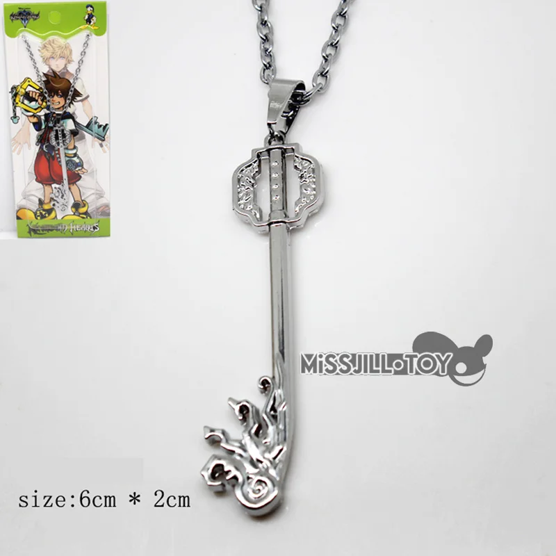 Высокое качество серия Kingdom Hearts ожерелье кулон металлический брелок ювелирные
