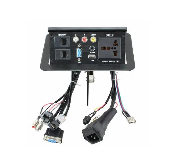 2019 настольная розетка для видеосистемы устанавливаемая на стол/комплект