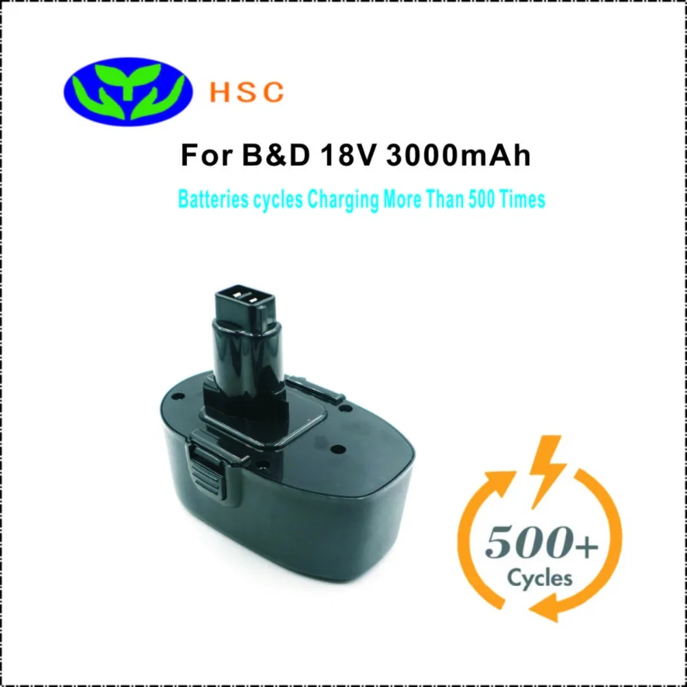 3000 mAh аккумуляторная батарея BD18A NiMh 18 V батарея Замена Black& Decker PS145 A9268 A9277 A9282 аккумулятор 18 V