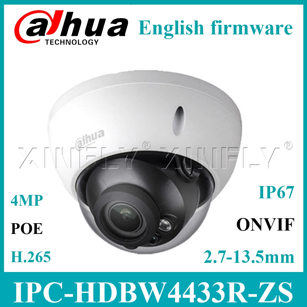Dahua 4MP POE Камера IPC HDBW4433R ZS обновлению путем HDBW4431R 2 7 13 5 мм Моторизованный объектив