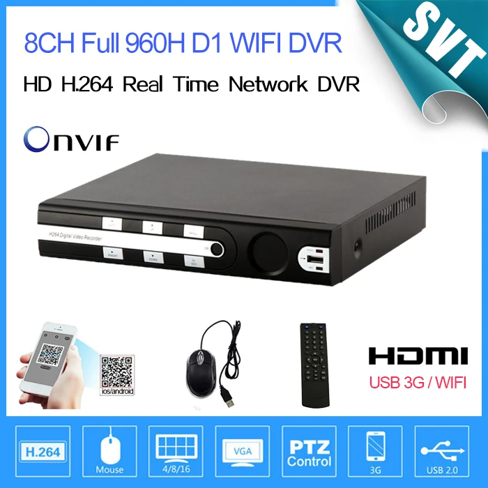 Nvr DHL главная 8ch видеонаблюдения безопасности newwork dvr цифровой видеорегистратор 2D1