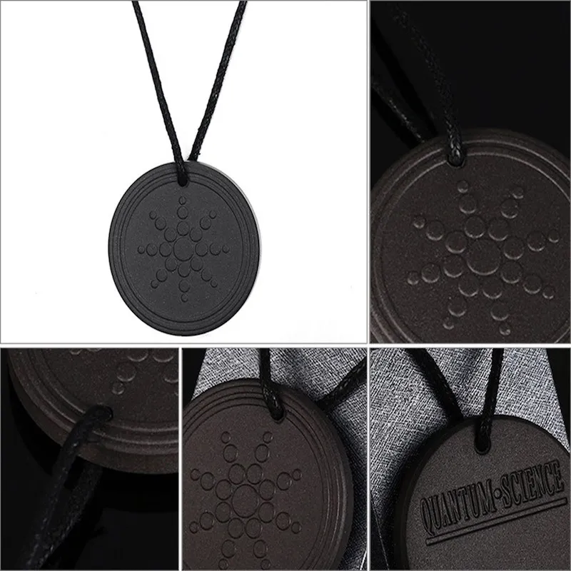 Высокое качество мужской черный квантовый скалярный энергетический кулон от