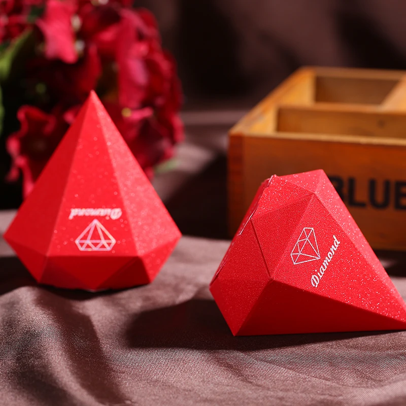 2017 блестящие алмазные украшения Свадебная коробка для конфет 100 шт. дня рождения