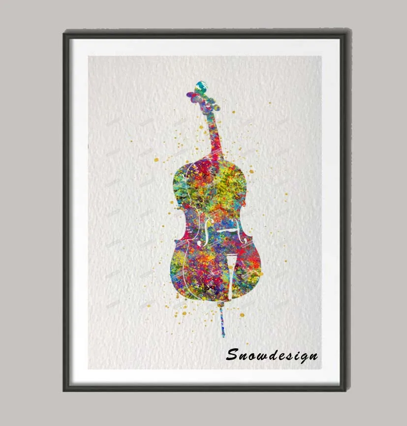 DIY Rikivity оригинальная скрипка Виолончель настенная живопись холст музыкальный