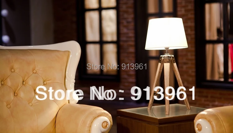 2016 The Newest Design PARIS RETRO Royal Air Force Wood tripod Table lamp Desk light Free Shipping | Освещение