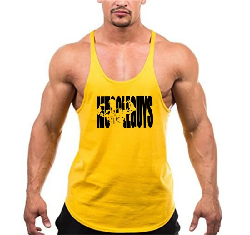 Muscleguys одежда для фитнеса хлопковые мужские майки Бодибилдинг Стрингер 1 см