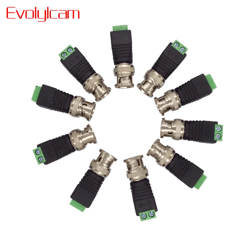 Evolylcam 10 шт. коаксиальный CAT5 для видеонаблюдения Камера BNC разъем Системы