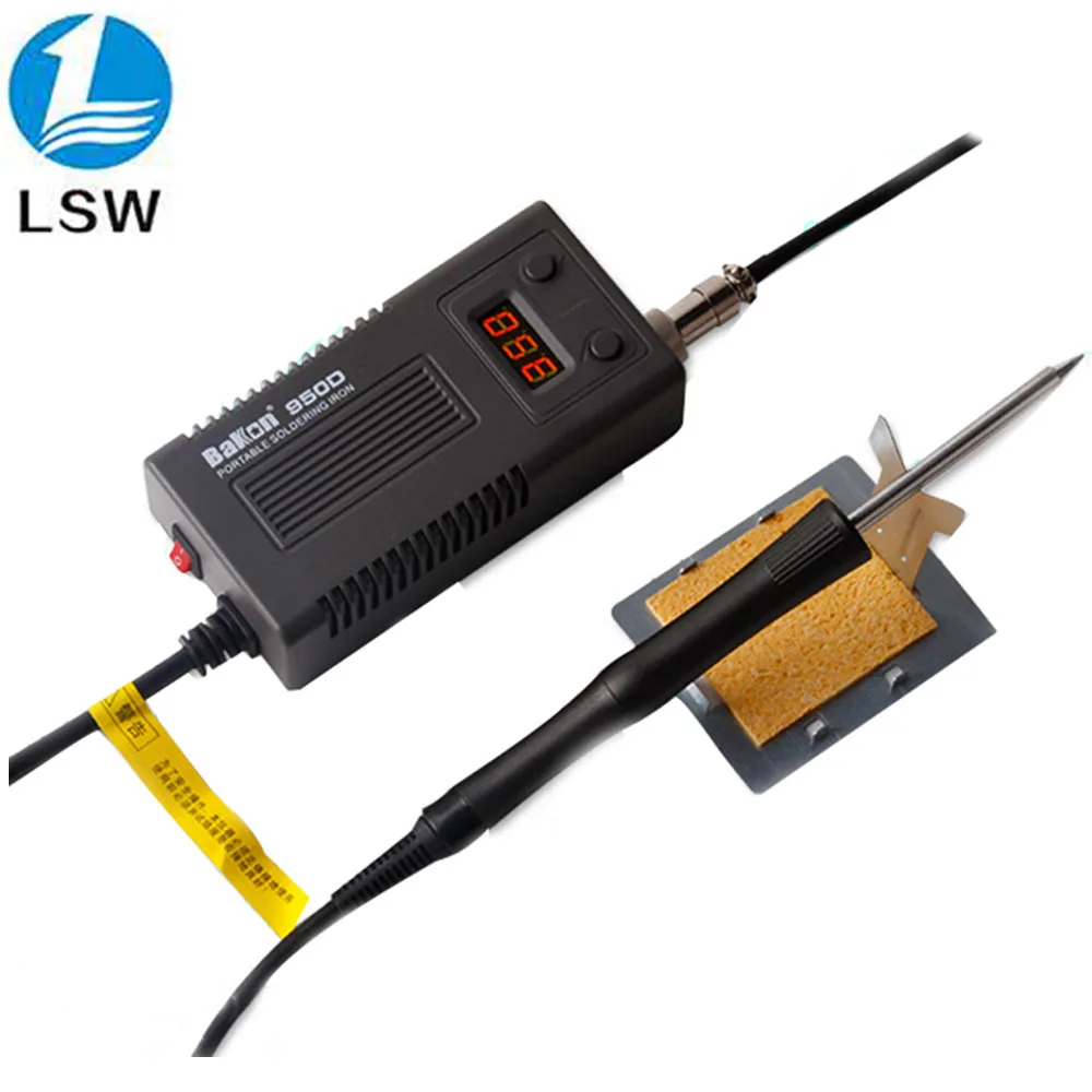 

950D mini portable digital soldering iron station with LF007 pen T13 B heater adjustable temperature 50W